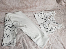 Load image into Gallery viewer, White Marble legging set
