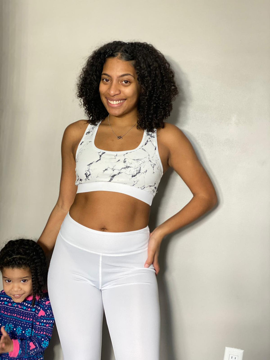 White Marble legging set