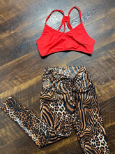 Cargar imagen en el visor de la galería, 2pc Fierce Animal Brazilian legging and top &quot;scrunch booty&quot;
