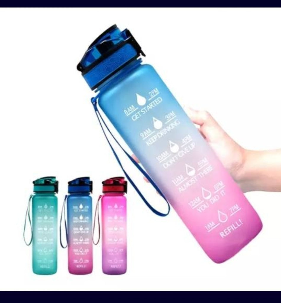 Motivational water bottle 32 oz/1000ml