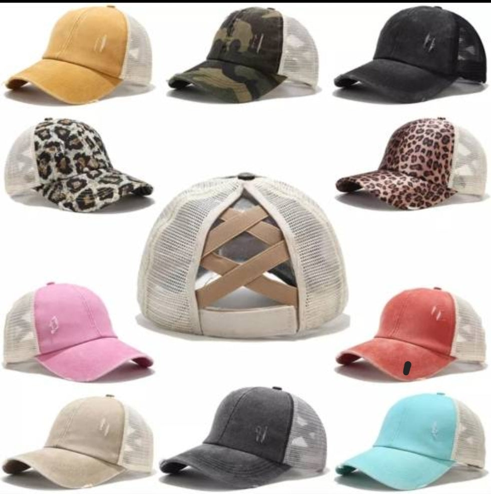 Ponytail hat