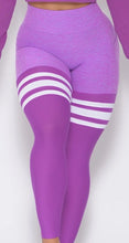 Cargar imagen en el visor de la galería, Purple stripe legging
