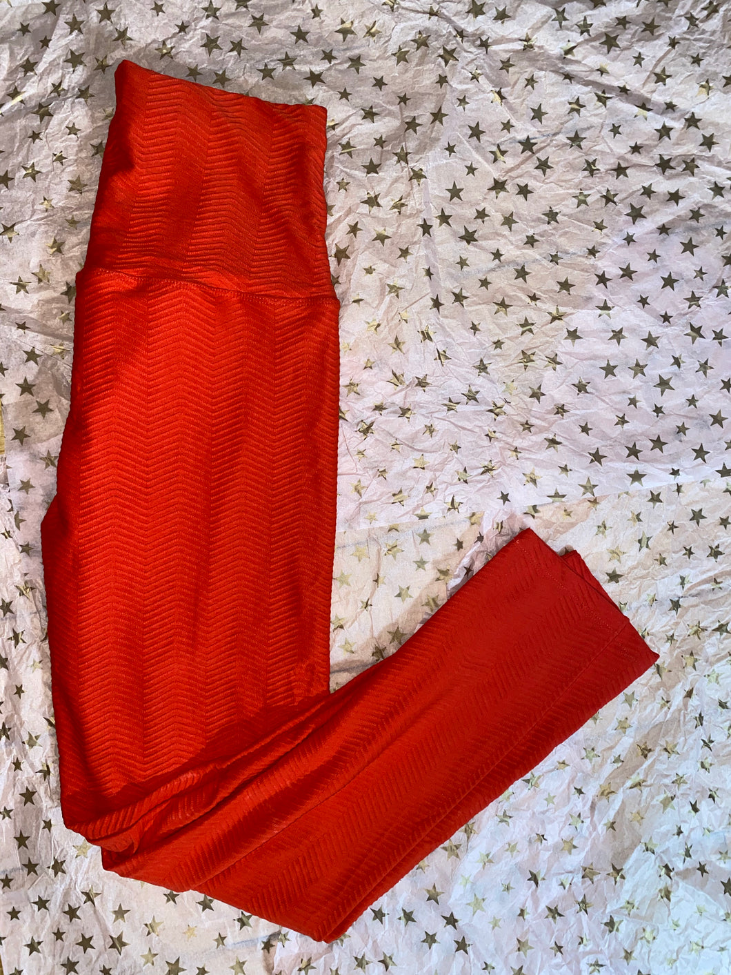 Red Thick Polymide leggings