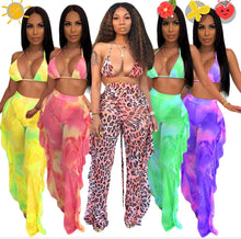 Cargar imagen en el visor de la galería, Ruffle Bathing swimsuit cover up
