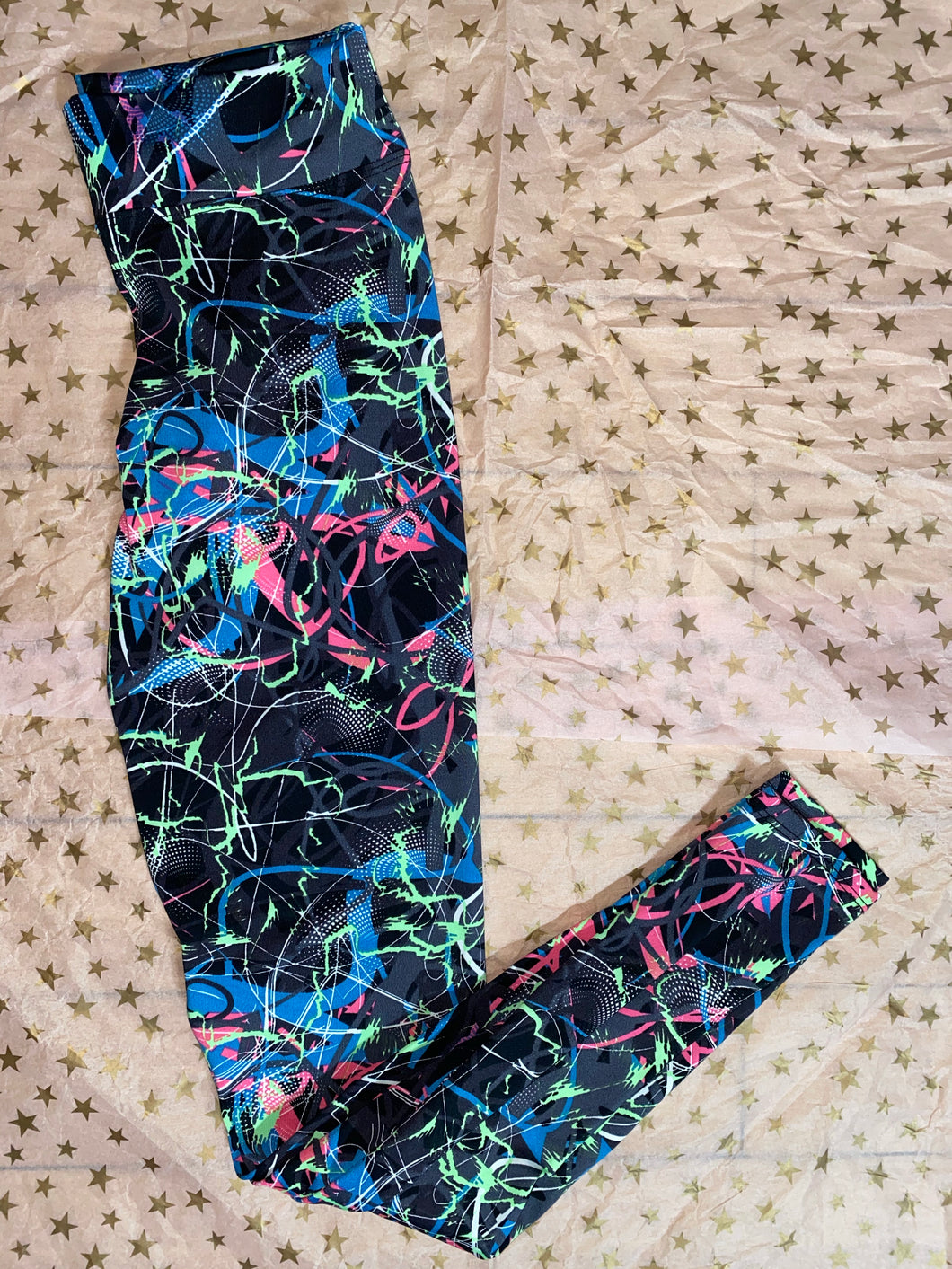 Neon colored leggings