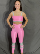 Load image into Gallery viewer, 2 pc Pink Brazilian Supplex Fitness set XS
